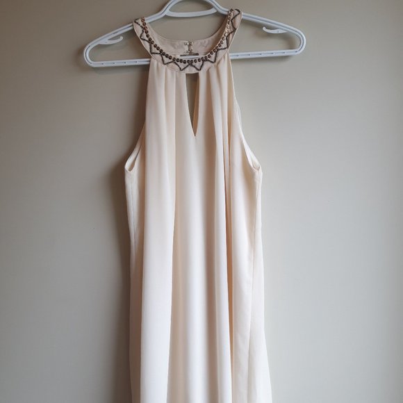 Ladies Small Peekaboo Cream Party Top by The Clothing Company! - Picture 1 of 4